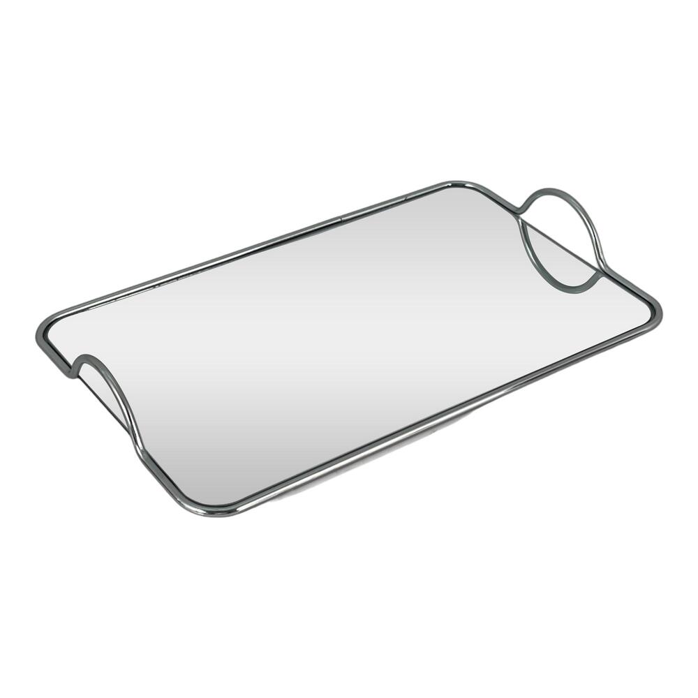 Bandeja de centro decorativa Concepts™ rectangular, color plateado