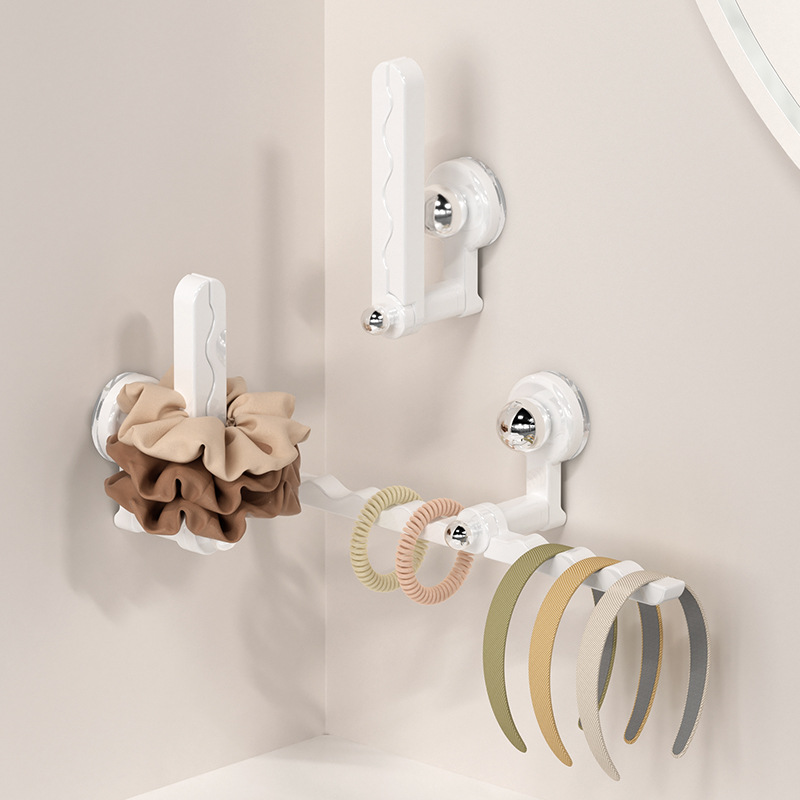 Wall-mounted hair clip organizer