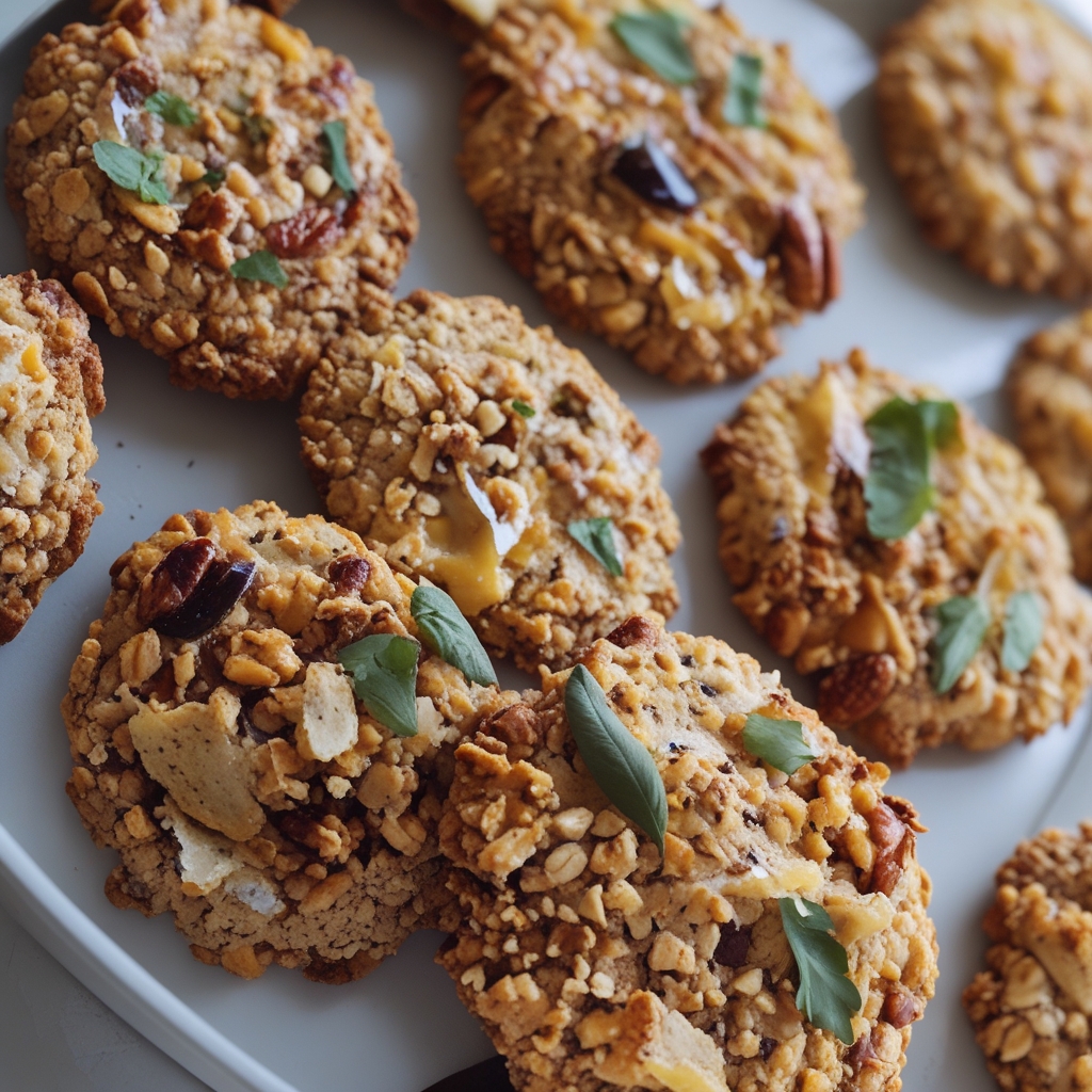 Healthy Nut & Seed Energy Cookies: Delicious Biscuits Diététiques & Healthy Snacks Recipes - Easy Homemade Snack