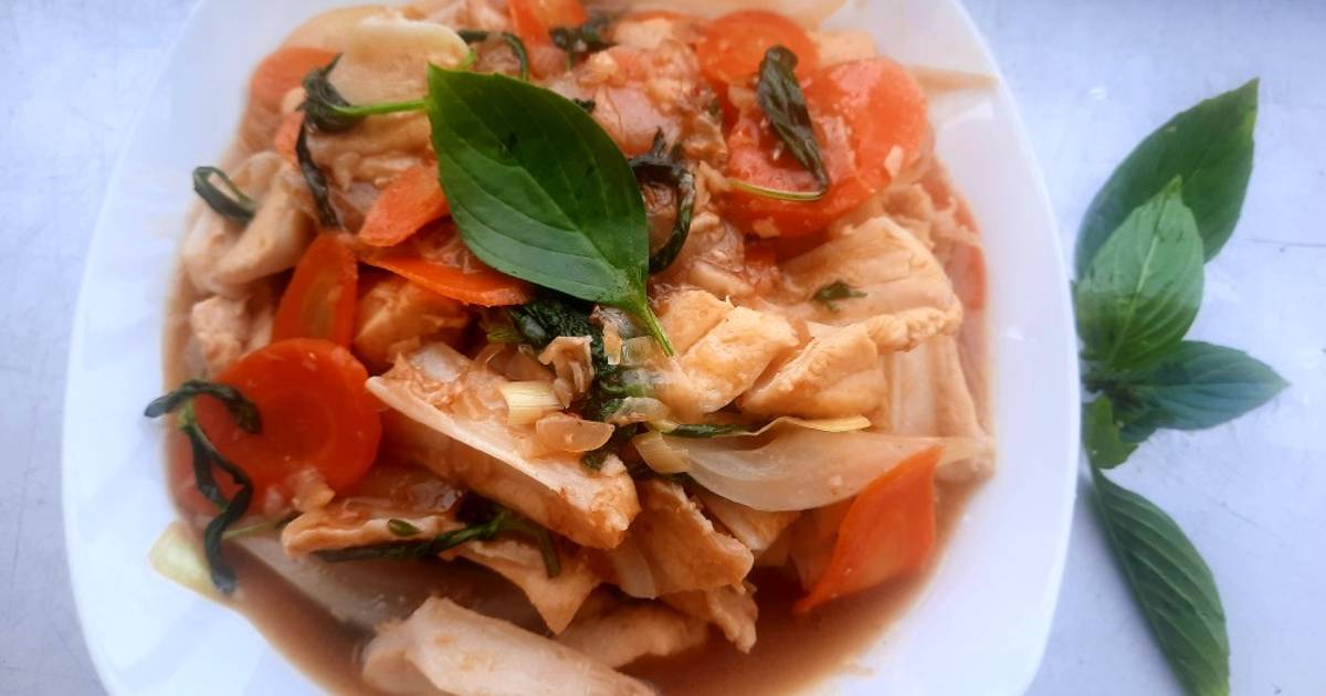Sụn gà xào húng chua ngọt