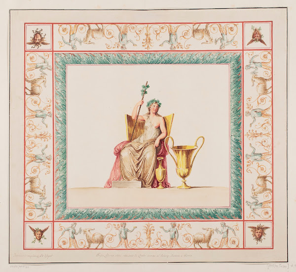 Vestigia delle Terme di Tito Pomona Quadro from vault ornamentation in room 15 1
