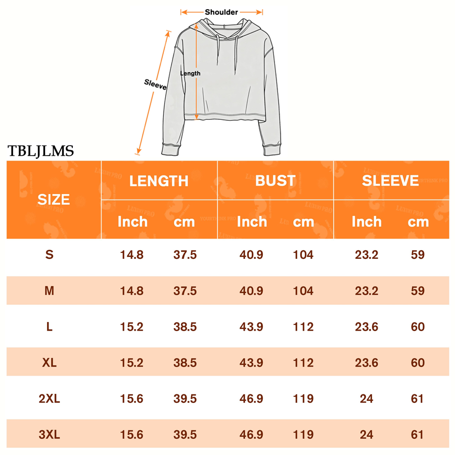 3D Cropped hoodie-without hem