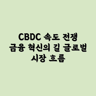 CBDC 개발, 글로벌 금융 시장, 국가별 CBDC, 디지털 통화, 금융 시스템 변화
