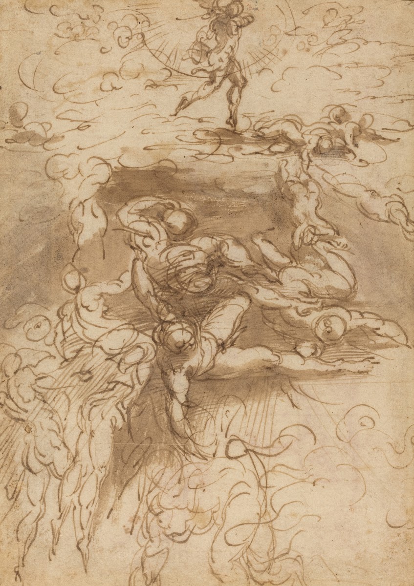 The Fall of the Rebel Angels recto c 1524 1527