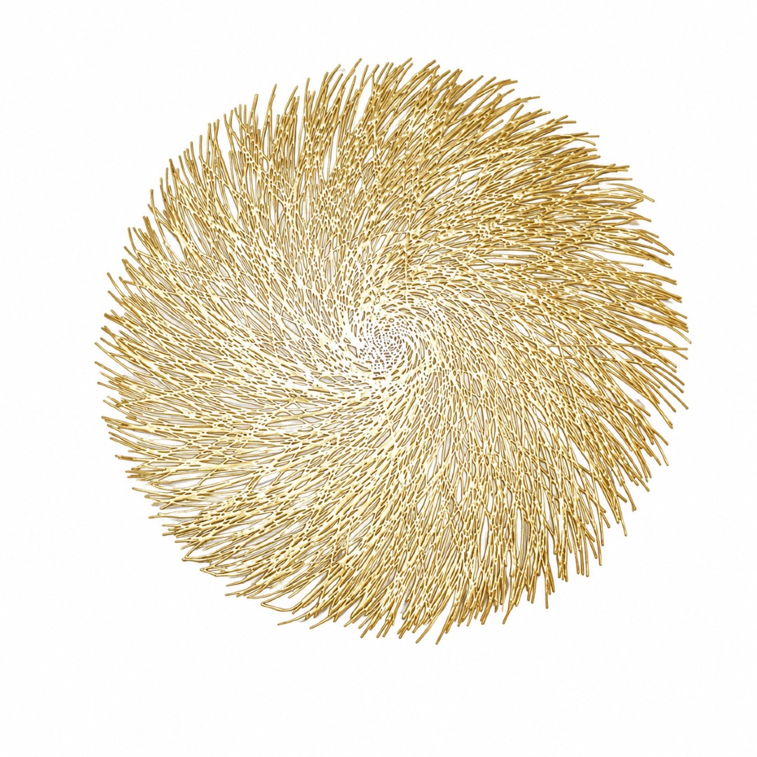 Mantel individual de plástico Concepts™ Ravello 38 cm color dorado