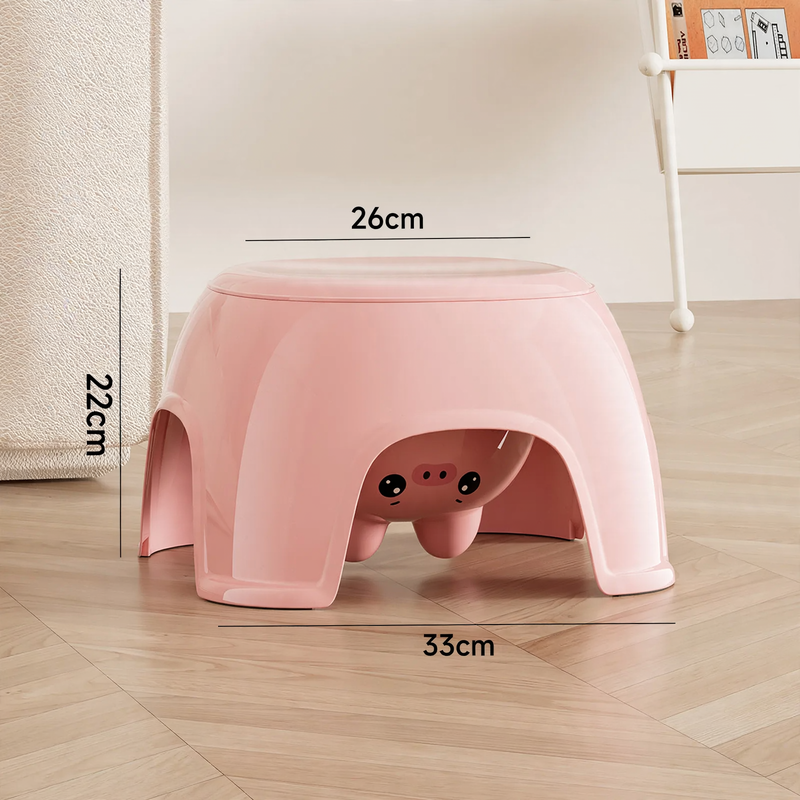 Toilettenhocker aus Kunststoff, platzsparend