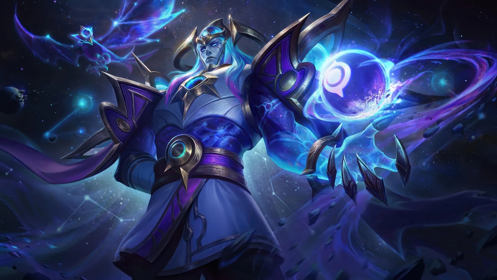 Cosmic Paladin Taric - Game Splash Art 8K Wallpaper (7680x4320)