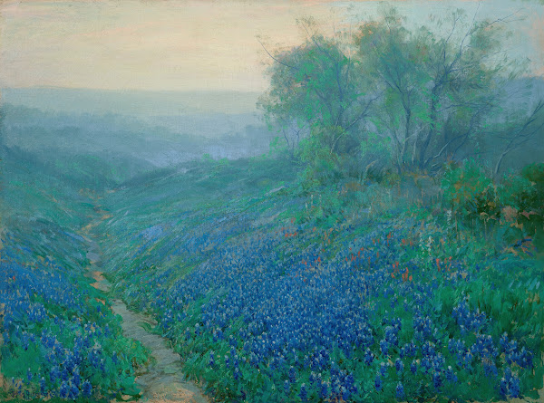 Bluebonnets at Dawn North of San Antonio 1915