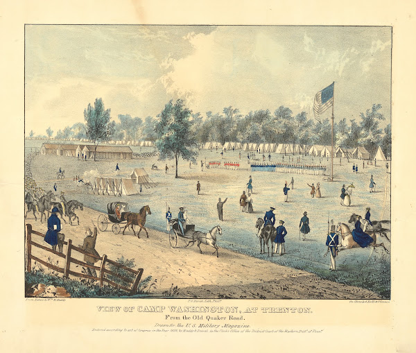 View of Camp Washington at Trenton From the Old Quaker Road 1839