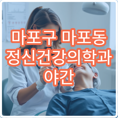 마포구 마포동 정신건강의학과 야간 진료 불면증 우울증 치료 병원