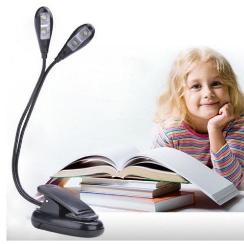 LED music stand light with clip, flexible