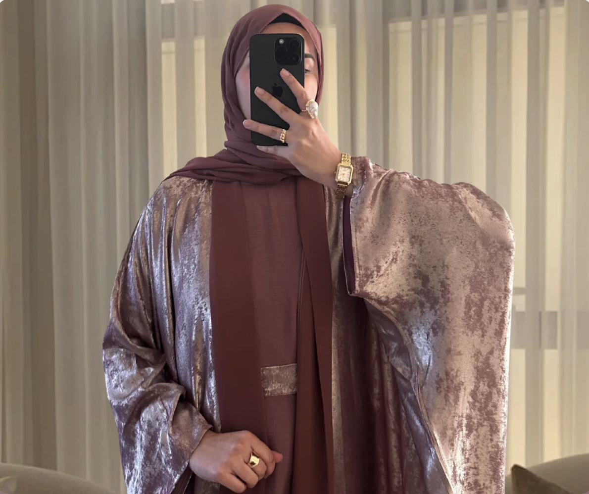 Hayah Blush 4-Piece Abaya Set