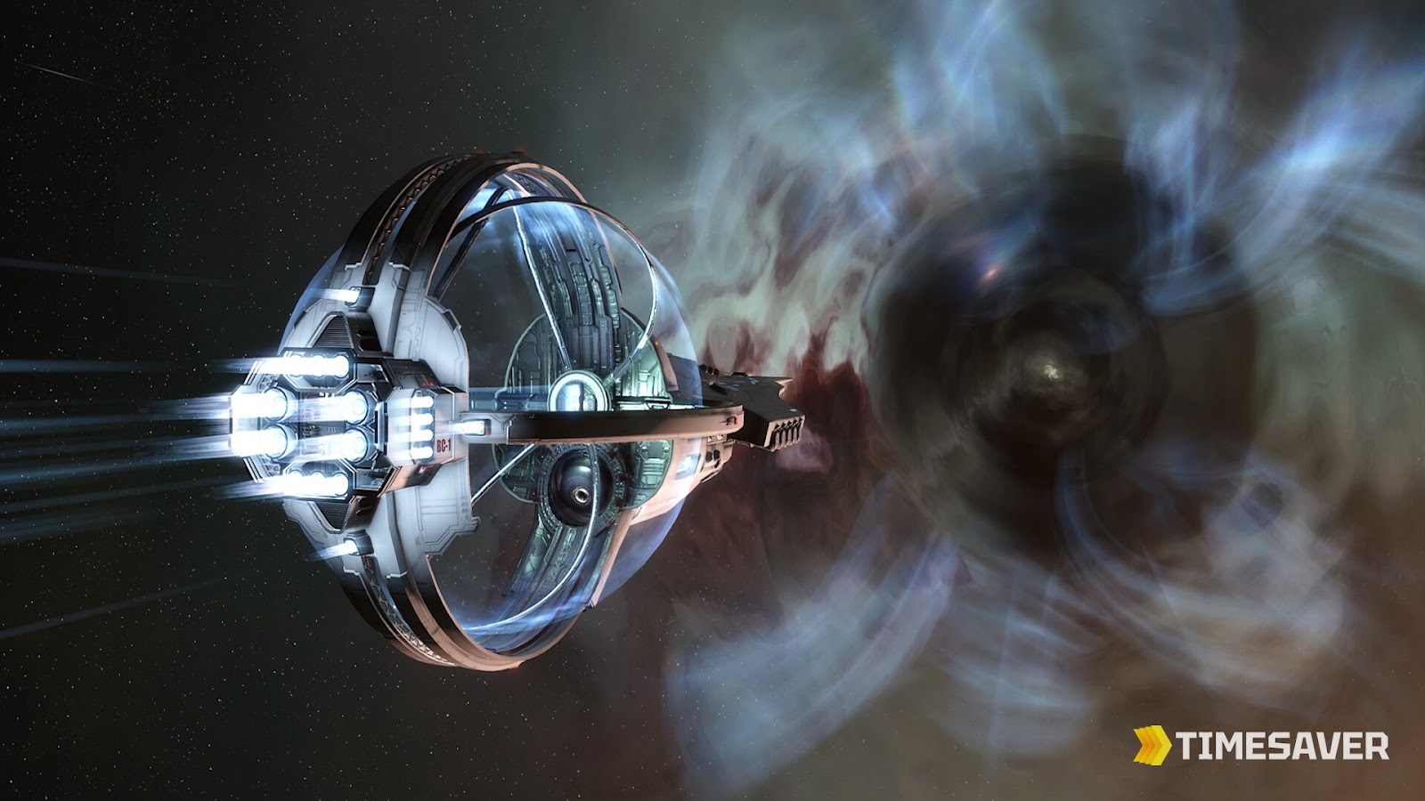 An EVE Online space scene showing the sprawling sci-fi MMO whose player-run market is tracked by a professional economist
