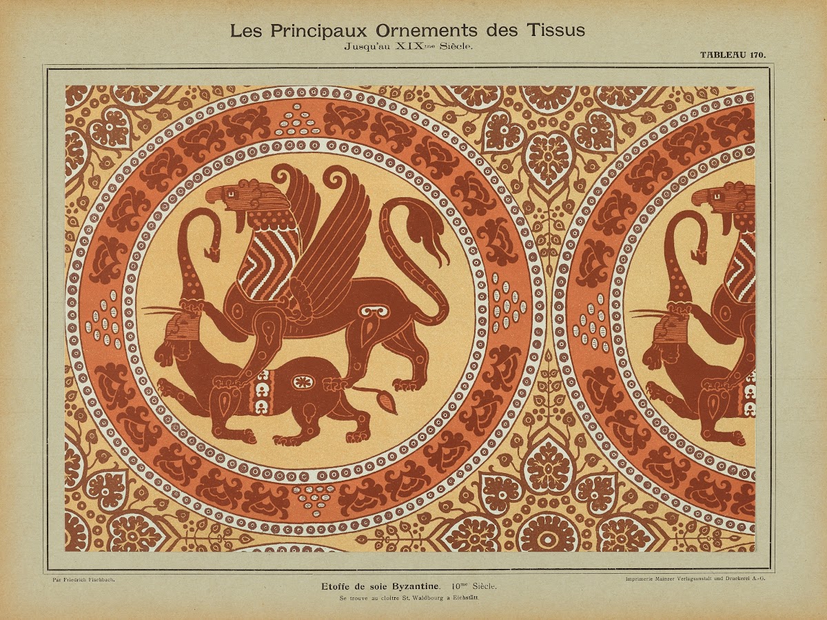 Les Principaux Ornaments Des Tissus Jusquau XIXme Siecle Pl08 1902