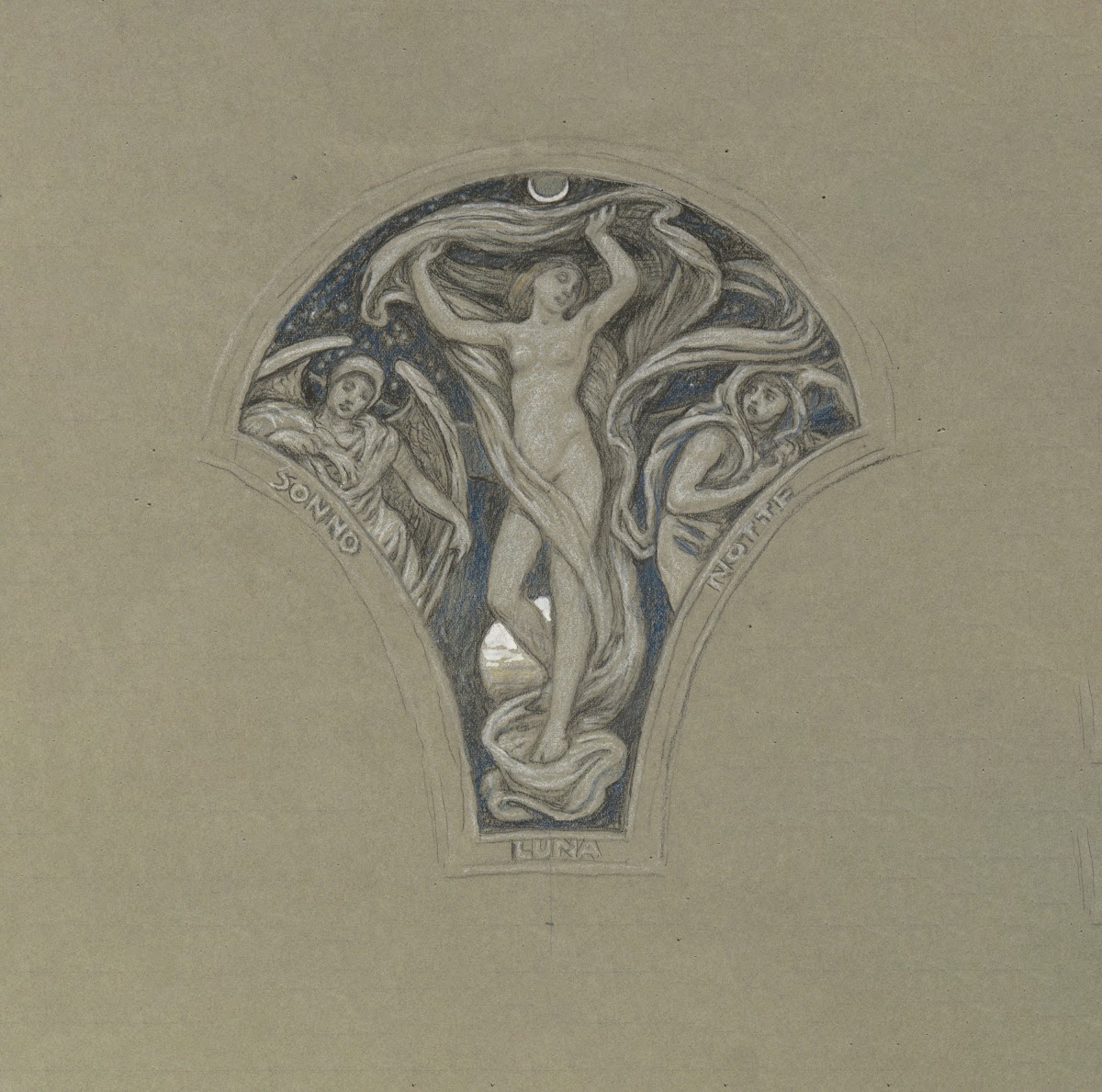 Study for Luna andAttendants ca1893