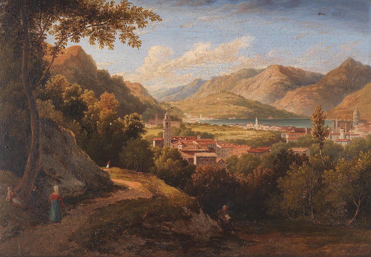 Blick ÜBer Como Und Den Comer See 1827