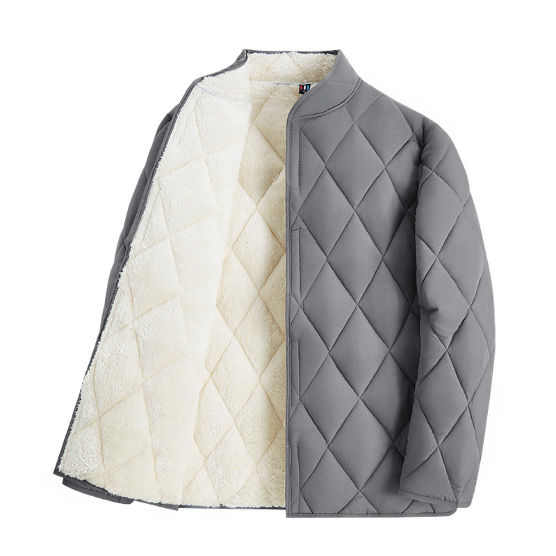 Men's Stand-Collar Winter Jacket, Lined and Padded