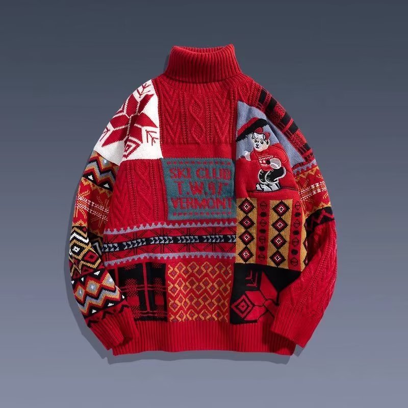 Warmer Strickpullover mit Rollkragen