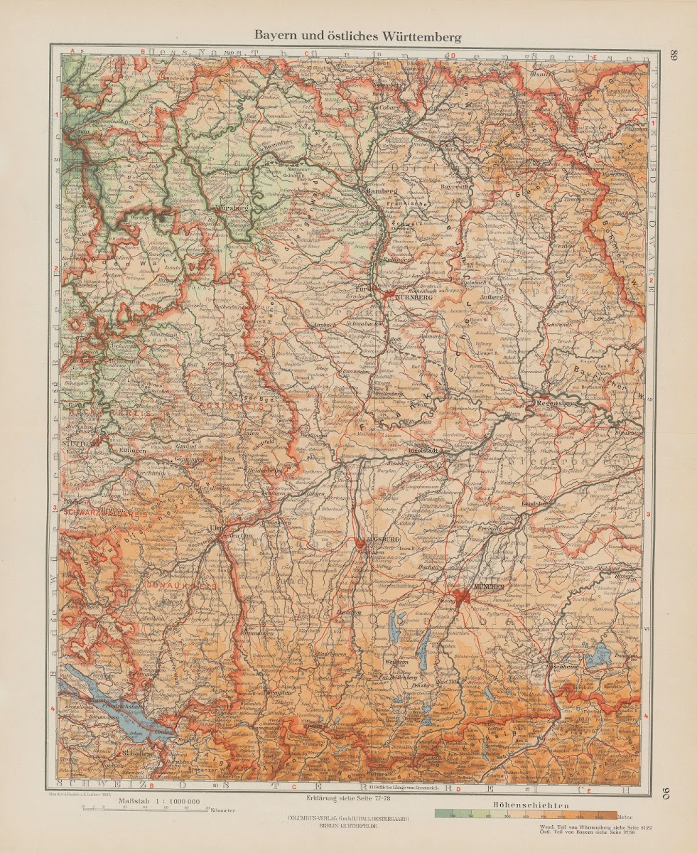Bayern und ostliches Wurttemberg 1926