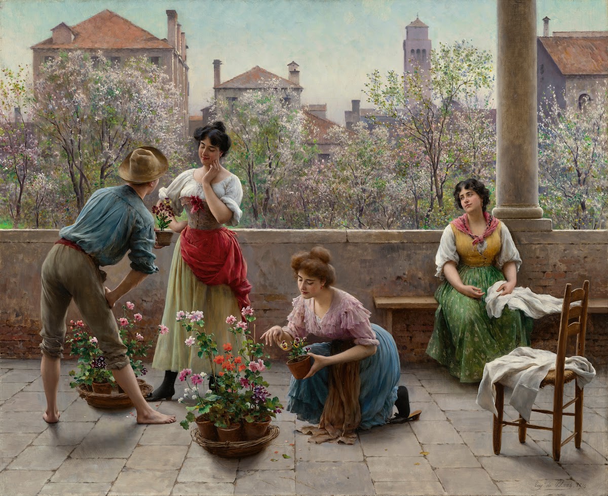 Der Blumenverkäufer 1910
