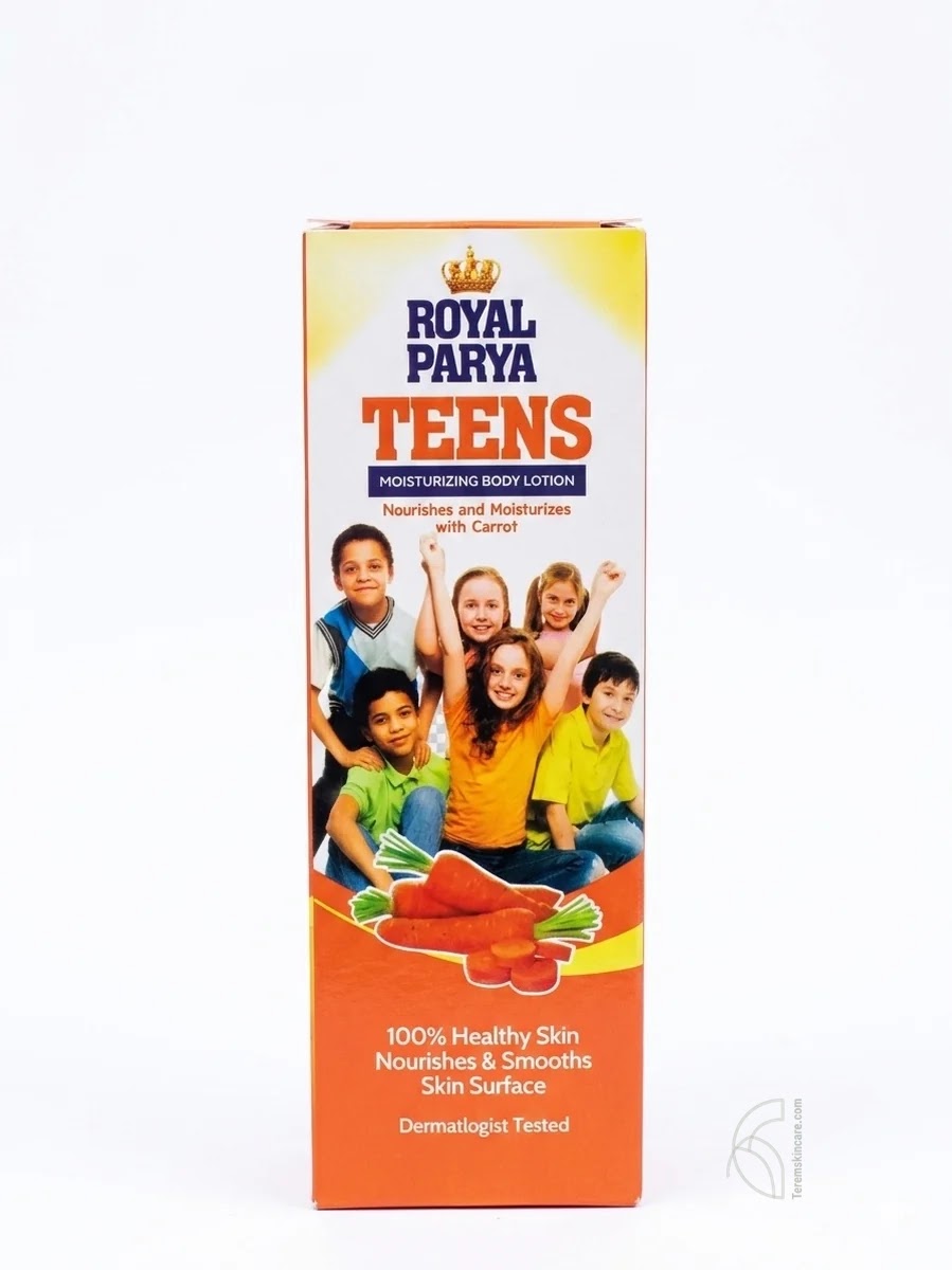 Royal Parya Teens Moisturizing Body Lotion Nourishes and Moisturizes with Carrot