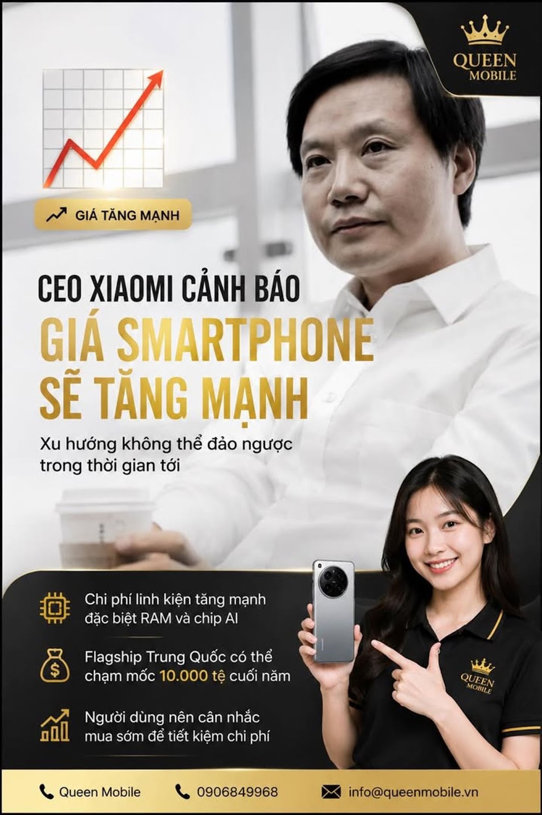 Der CEO von Xiaomi warnt davor, dass die Smartphone-Preise stark steigen werden. Sollten vietnamesische Nutzer heute kaufen?
