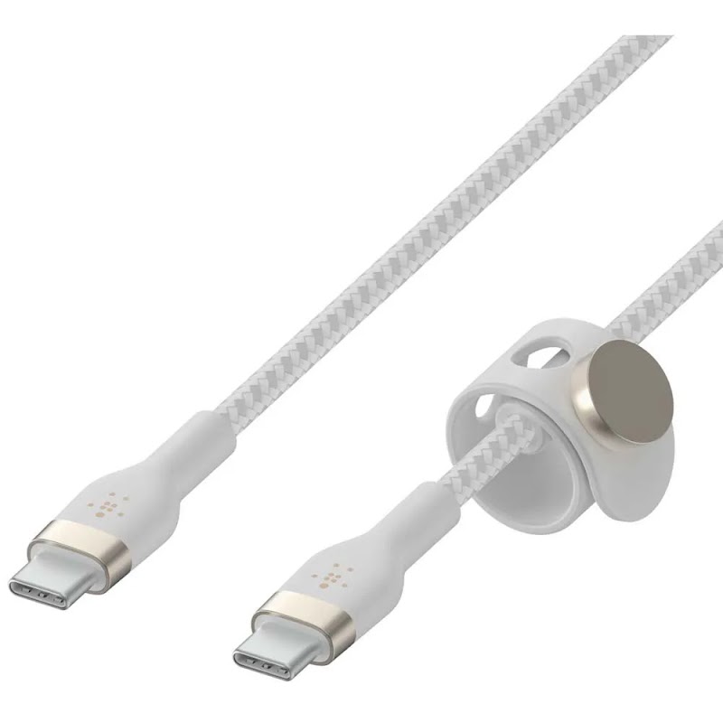 Belkin BoostCharge USB Cable - 24 pin USB-C (M) to 24 pin USB-C (M) - 2m - White