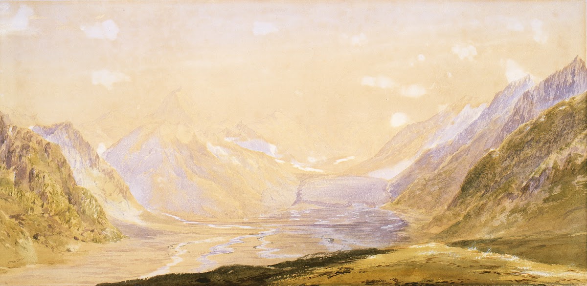 Mount Cook and the Tasman Glacier 1870s