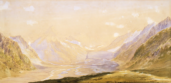 Mount Cook and the Tasman Glacier 1870s
