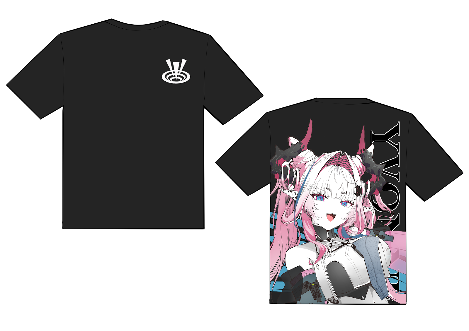 T-Shirt Yvonne Black by Karbiter ( Yuki Azuya )