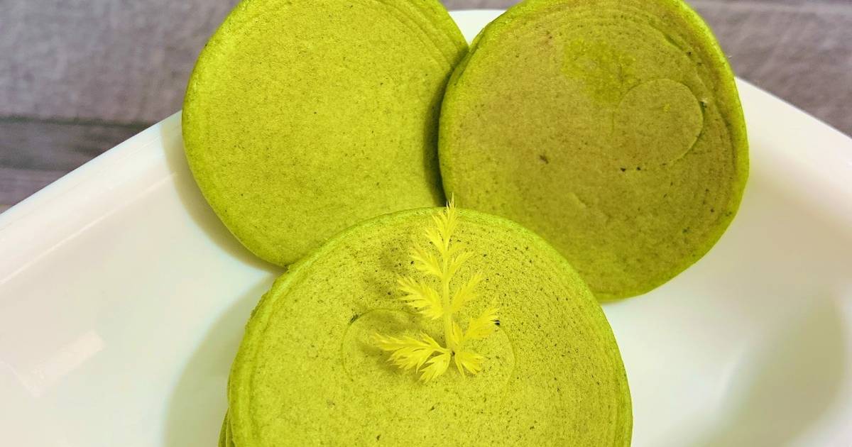 Pancake yến mạch cải bó xôi