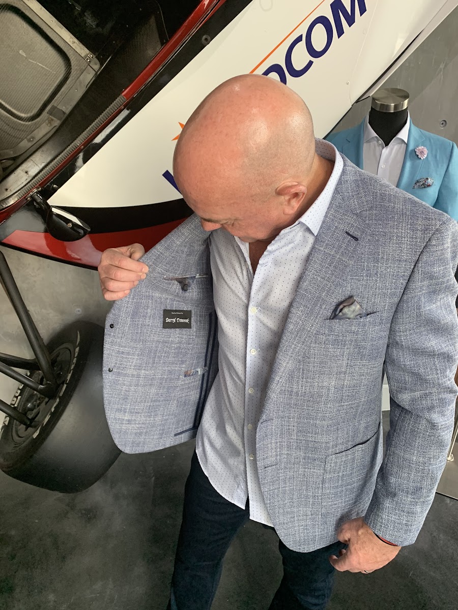 Miami Lakes professional wearing a bespoke custom suit from Bespoke By CB