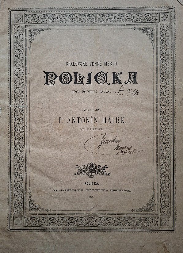 Královské věnné město Polička – do roku 1838