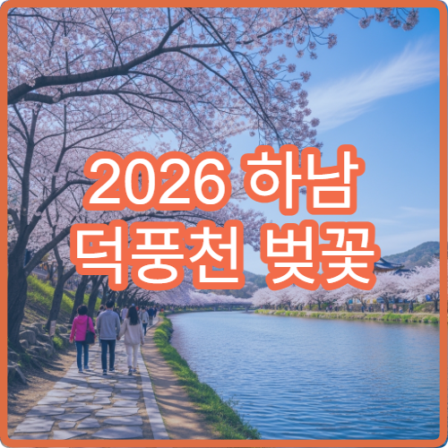 2026 하남 덕풍천 벚꽃 드라이브 스타필드 주차 후 20분 산책 루트