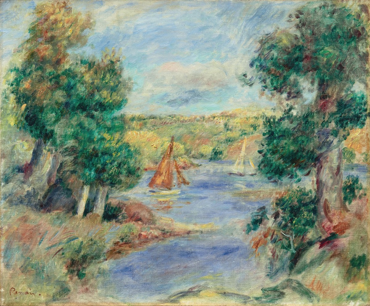 The Sailboats in Cagnes 1890