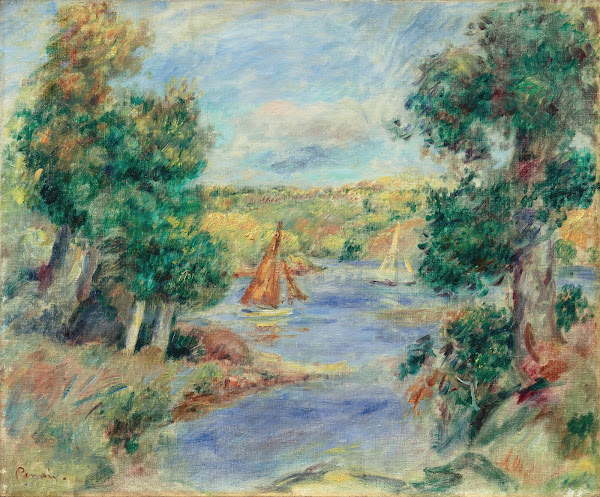 The Sailboats in Cagnes 1890