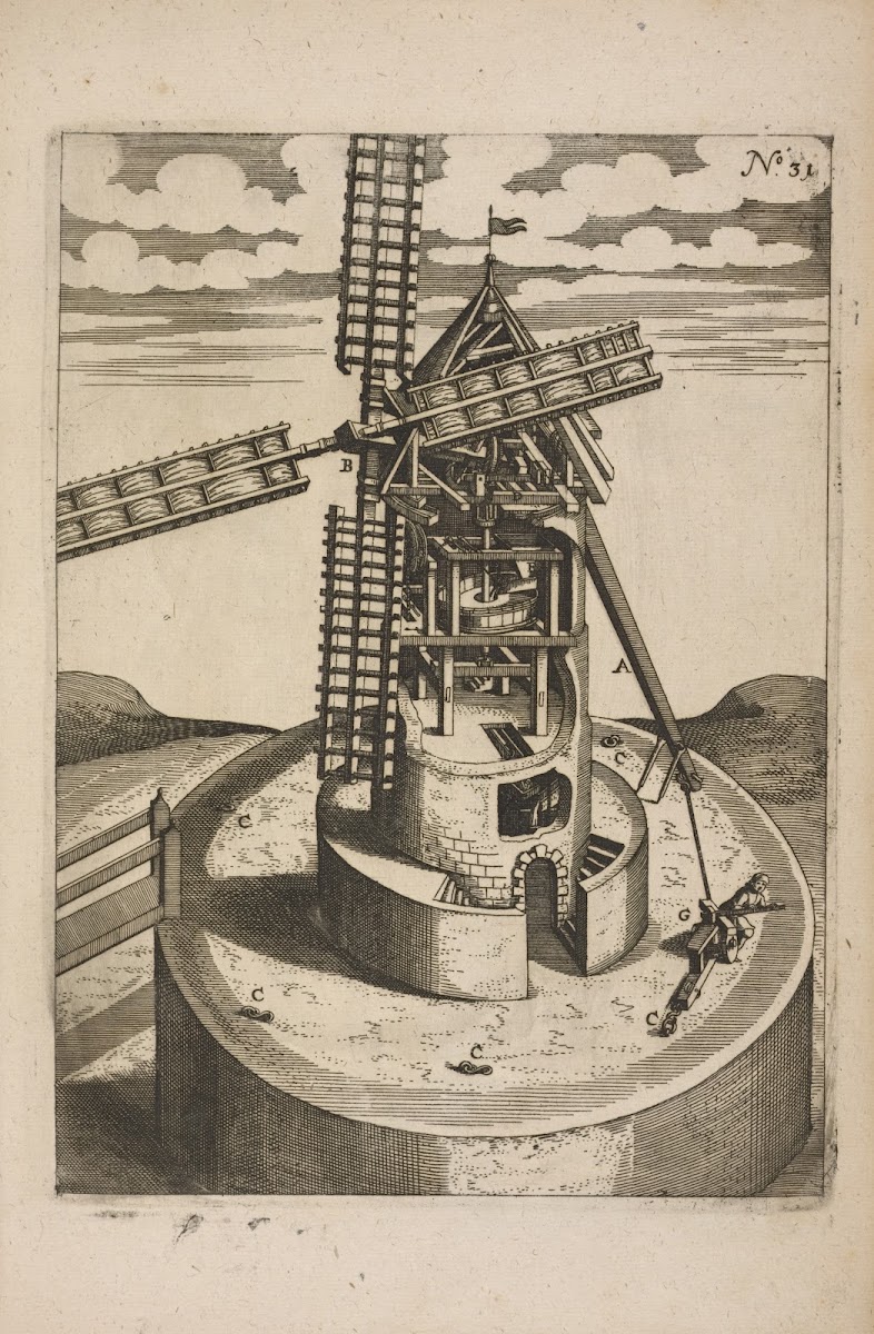 Fig XXXI Anemomylos sive alata mola 1662
