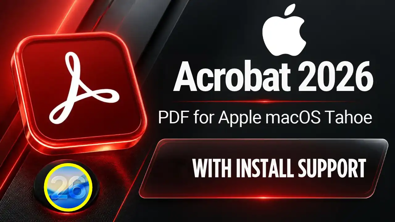 Adobe Acrobat Pro DC 2026 Mac Download | macOS Tahoe PDF Suite Setup app thumbnail