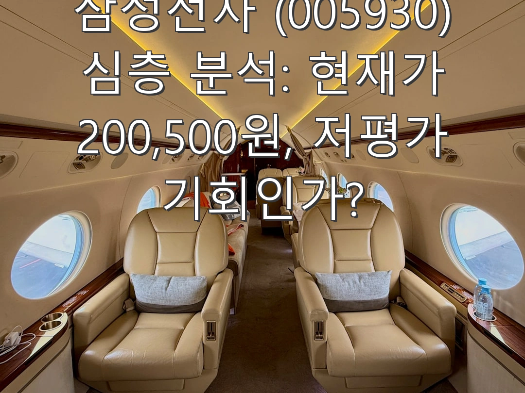 삼성전자 (005930) 심층 분석: 현재가 200,500원, 저평가 기회인가?