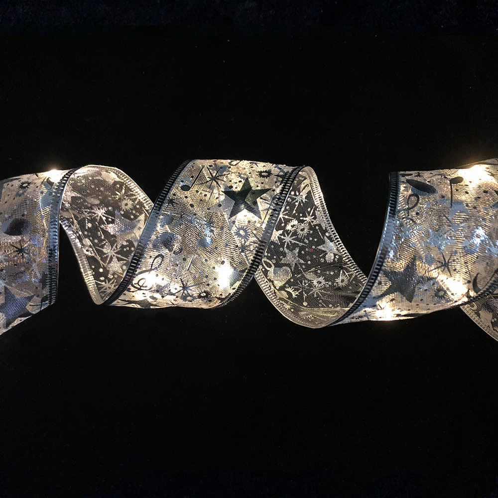 Dekorative LED-Lichterkette mit Schleifenband