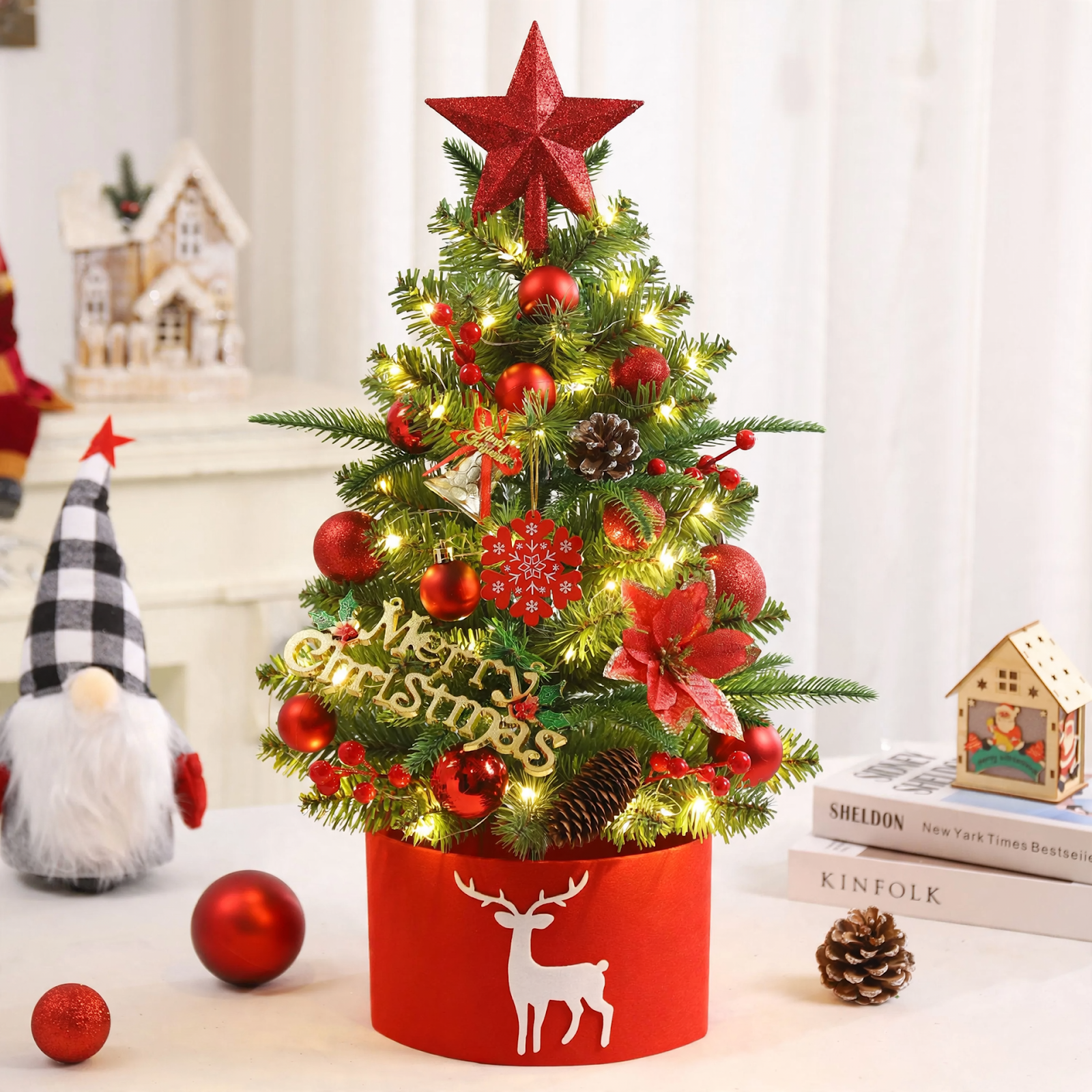 Table Christmas Tree, PE Mix, 45 cm or 60 cm