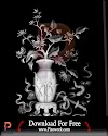 BMP files free download Bamboo Vase High Quality Grayscale