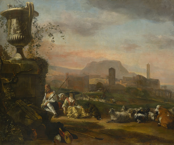 Roman Landscape with Shepherds 1648 50