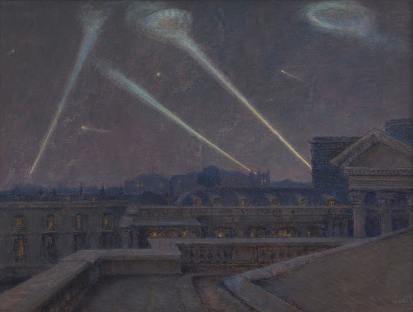 Sur les terrasses du Palais Bourbon nuit du 29 janvier 1916 zeppelins
