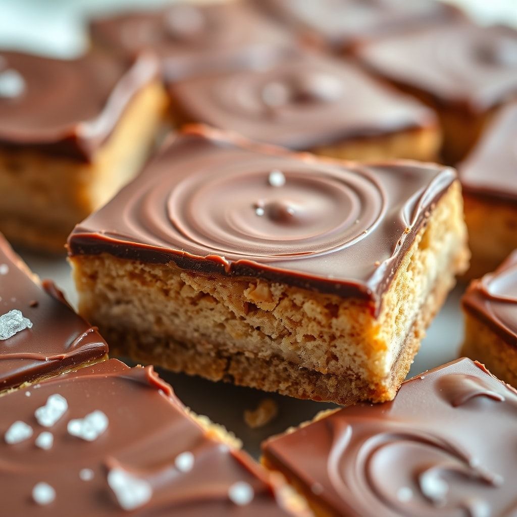 Easy No Bake Peanut Butter Bars with Chocolate Topping – 5-Ingredient Family Favorite