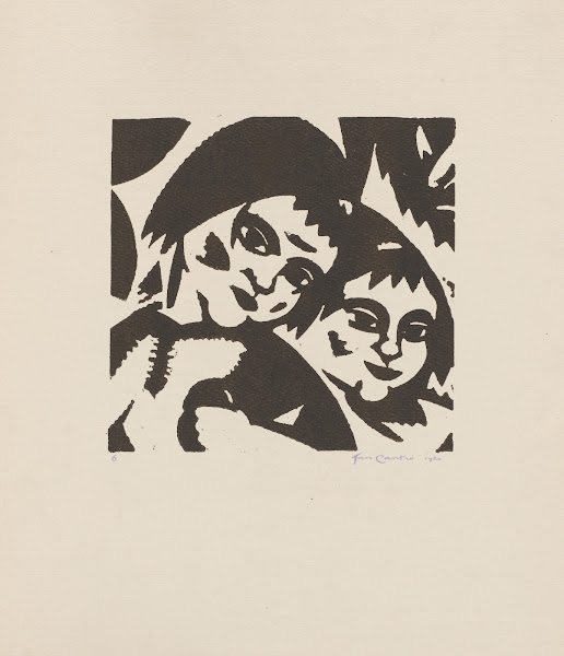 Portrait of two girls 1920