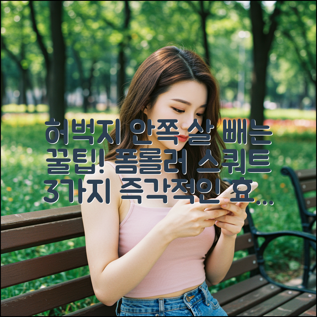 허벅지 안쪽 살 3가지 폼롤러&스쿼트 꿀팁