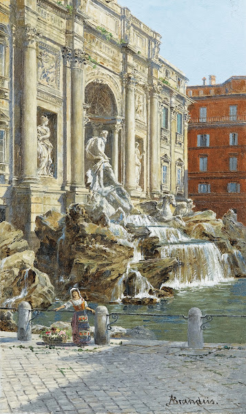 La fontaine de Trevi à Rome