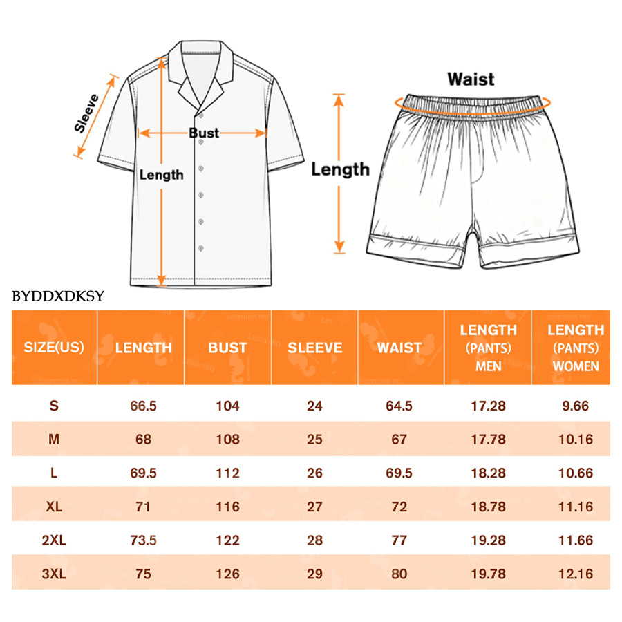AOP Short Sleeve & Shorts Pajama Set