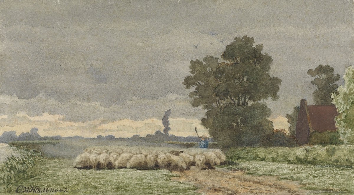 Landschap met kudde schapen 1857   1884